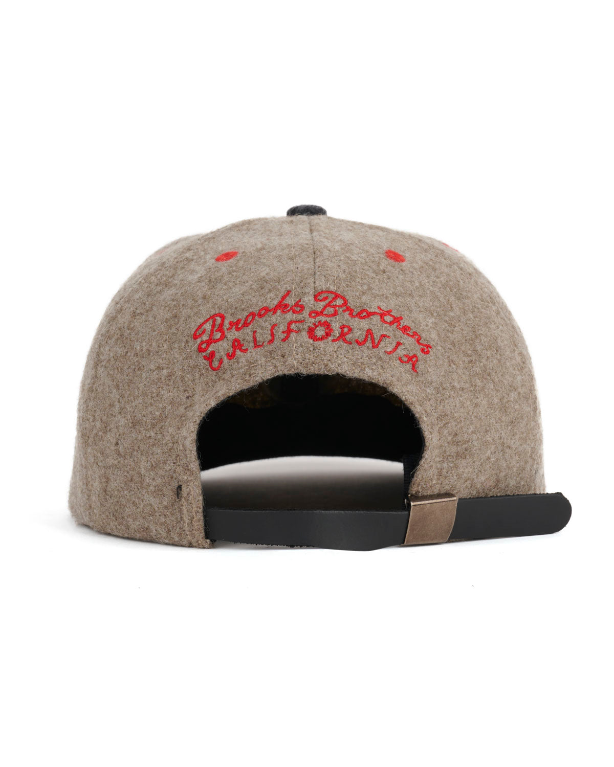 Brooks Brother California Wool Flannel Hat - Taupe/Grey