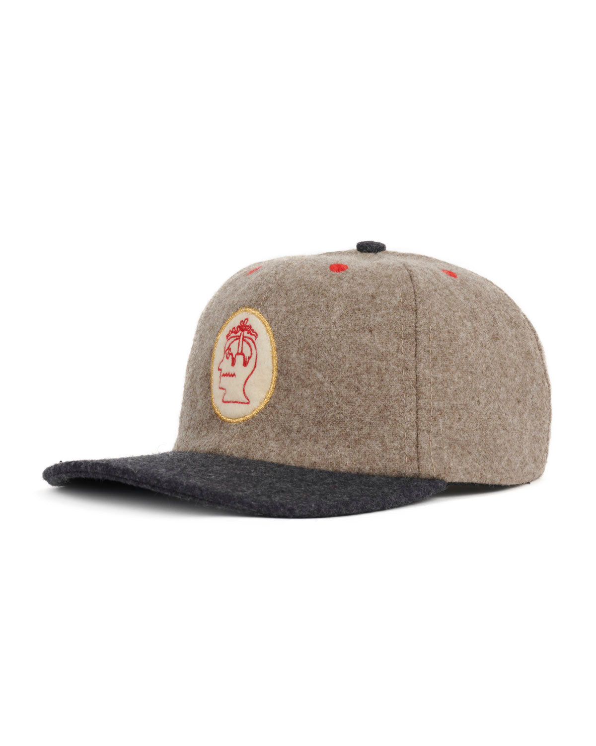 Brooks Brother California Wool Flannel Hat - Taupe/Grey