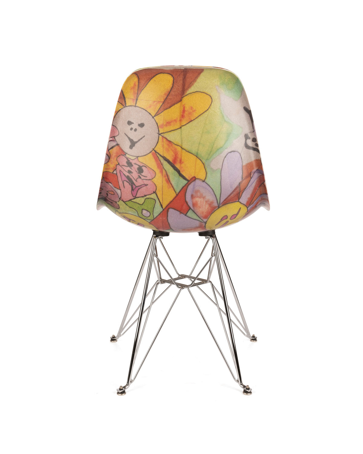 Brain Dead x Modernica Leomi Sadler "Puzzle Flowers Harvest" Case Study® Furniture Shell Chair - Multi