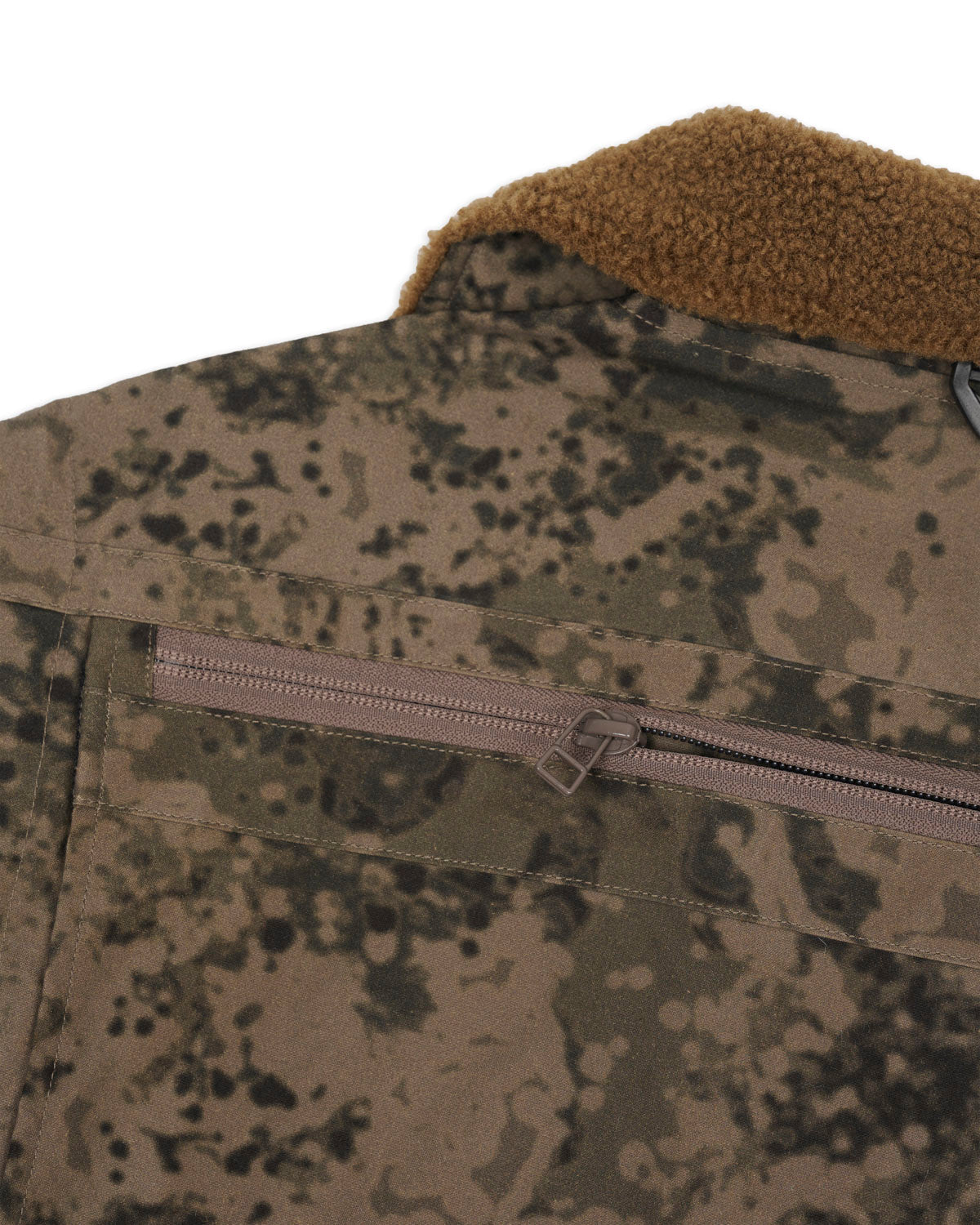 Brain Dead x South2 West8 Fleece Sleeve Tenkara Short Jacket - Grey
