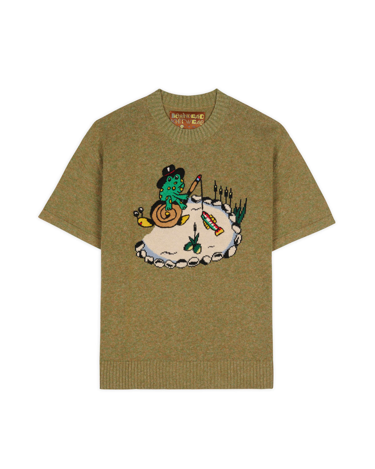 Brain Dead x South2 West8 Short Sleeve Sweater - Moss