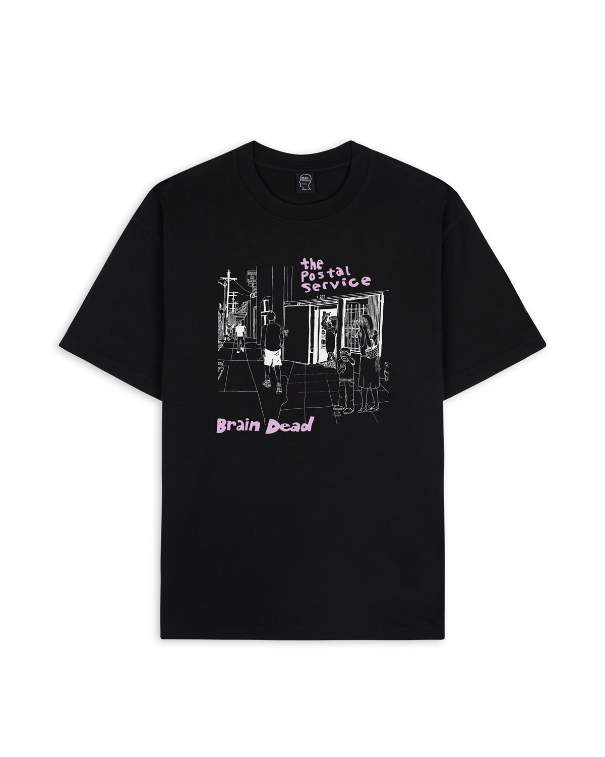 Brain Dead x The Postal Service T-shirt - Black