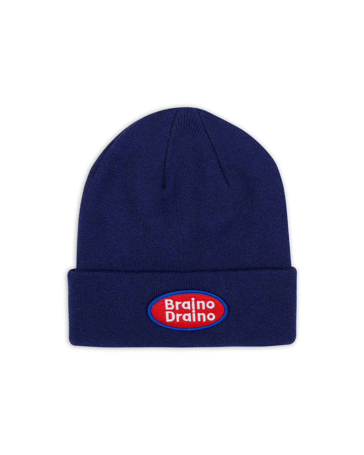 Braino Draino Wool Beanie - Navy