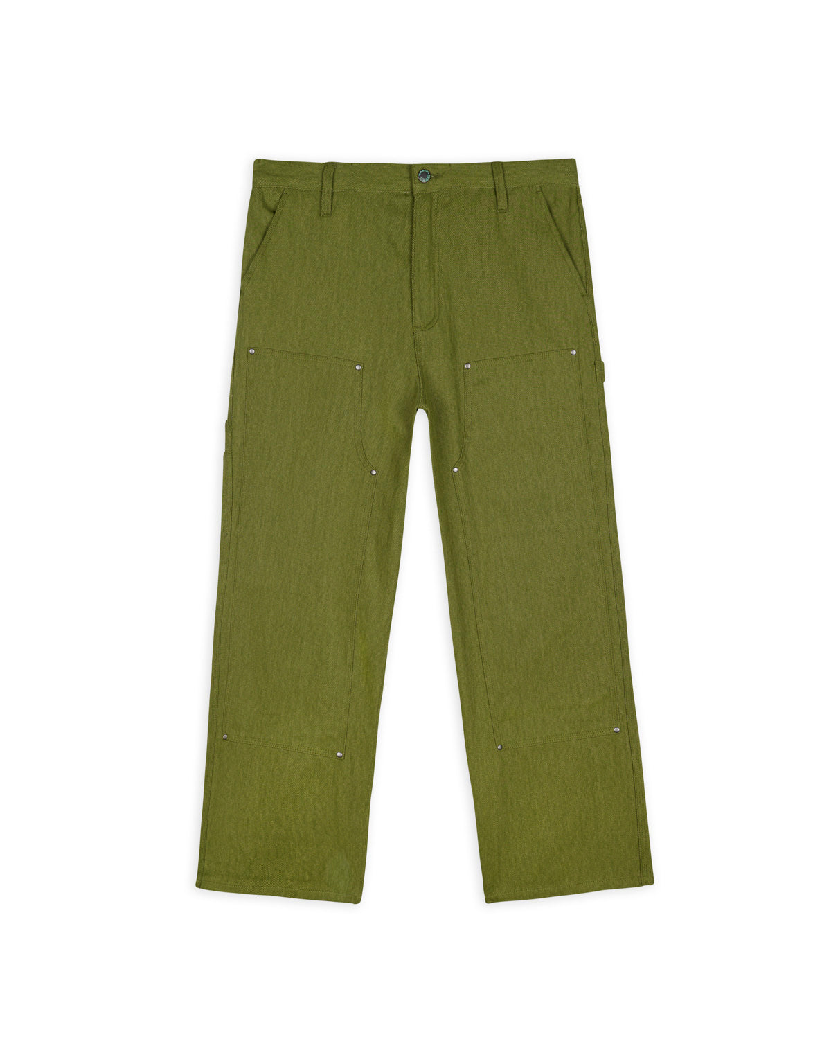 Bull Denim Double Knee Utility Pant - Olive