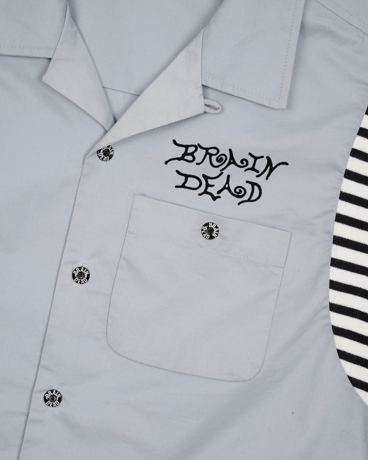 Cobra Flocked Bowling Shirt - Stone