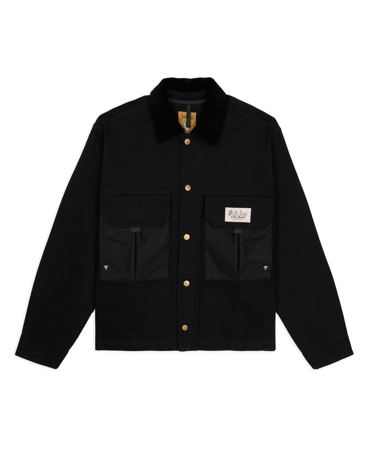 Cropped Chore Jacket - Black