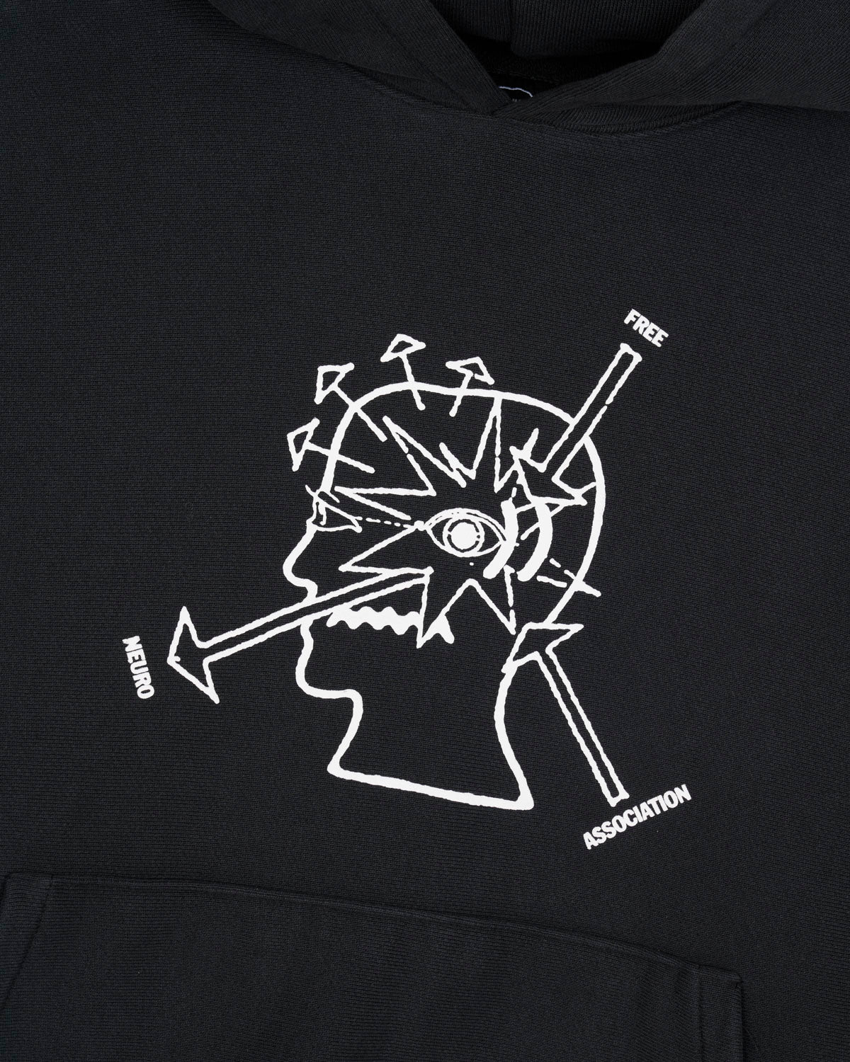 Neuro Free Association Hoodie - Washed Black