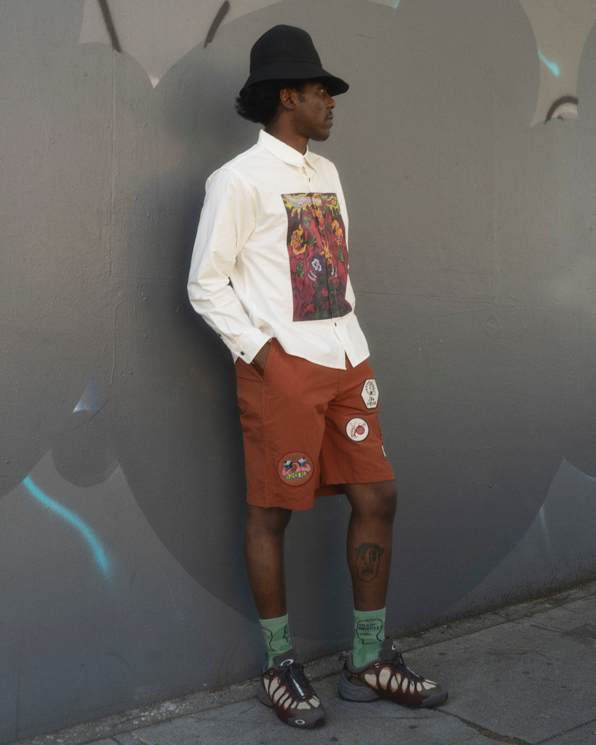 Nylon Baggy Climber Short - Rust
