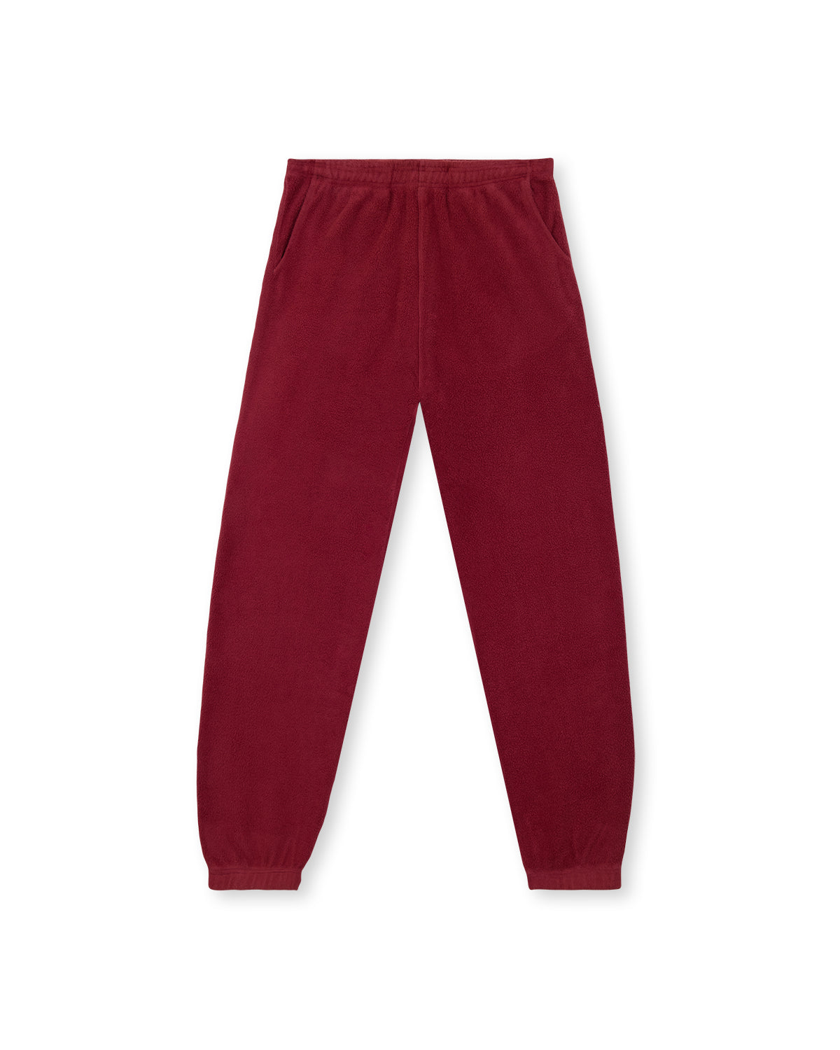 Reverse Fleece Sweatpant W/ PVC - Burgundy