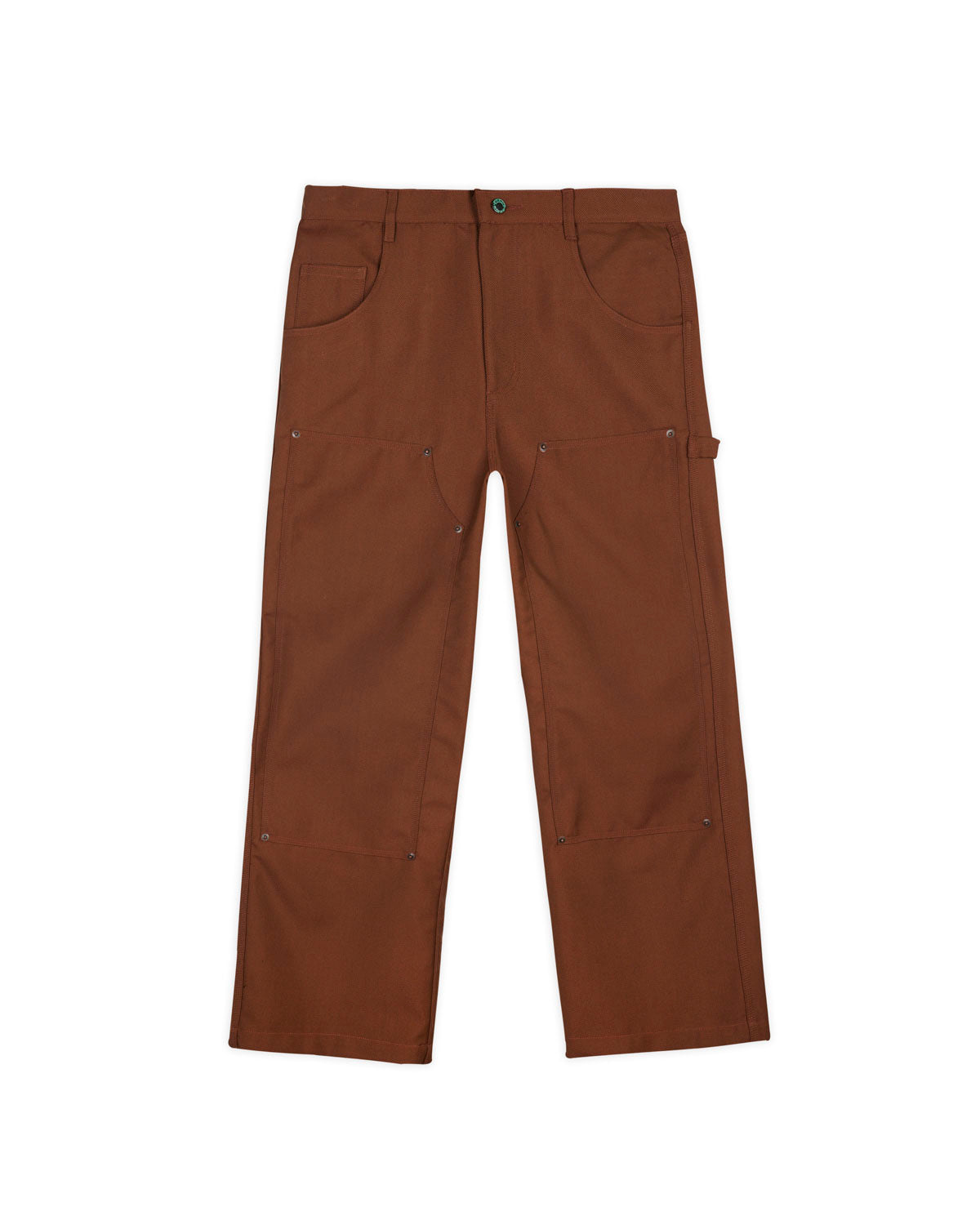 Serge Wool Double Knee Utility Pant - Brown