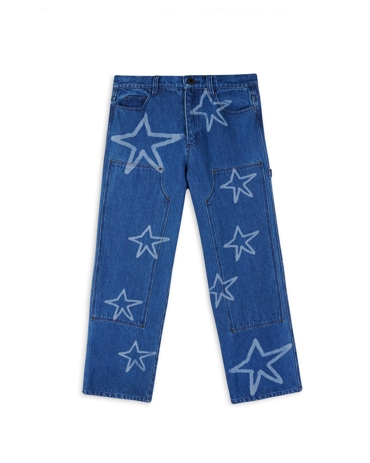 Stars Denim Double Knee Utility Pant - Medium Indigo
