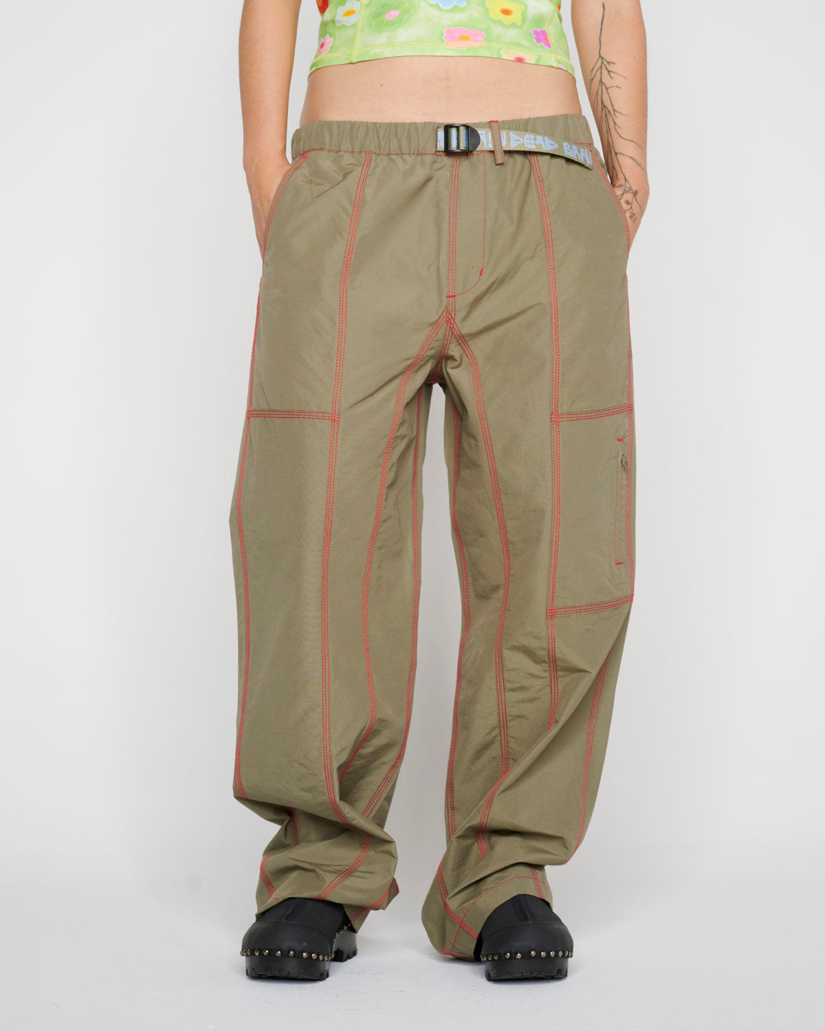 Triple Needle Bishop Pant - Grey Green