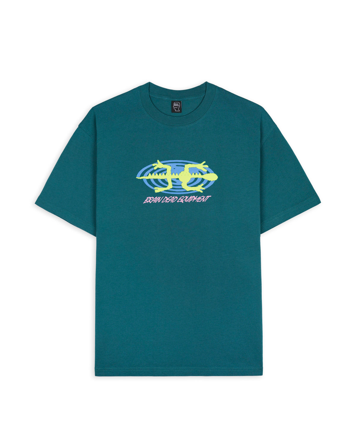 Brain Dead Equipment Lizard Spiral T-shirt - Green