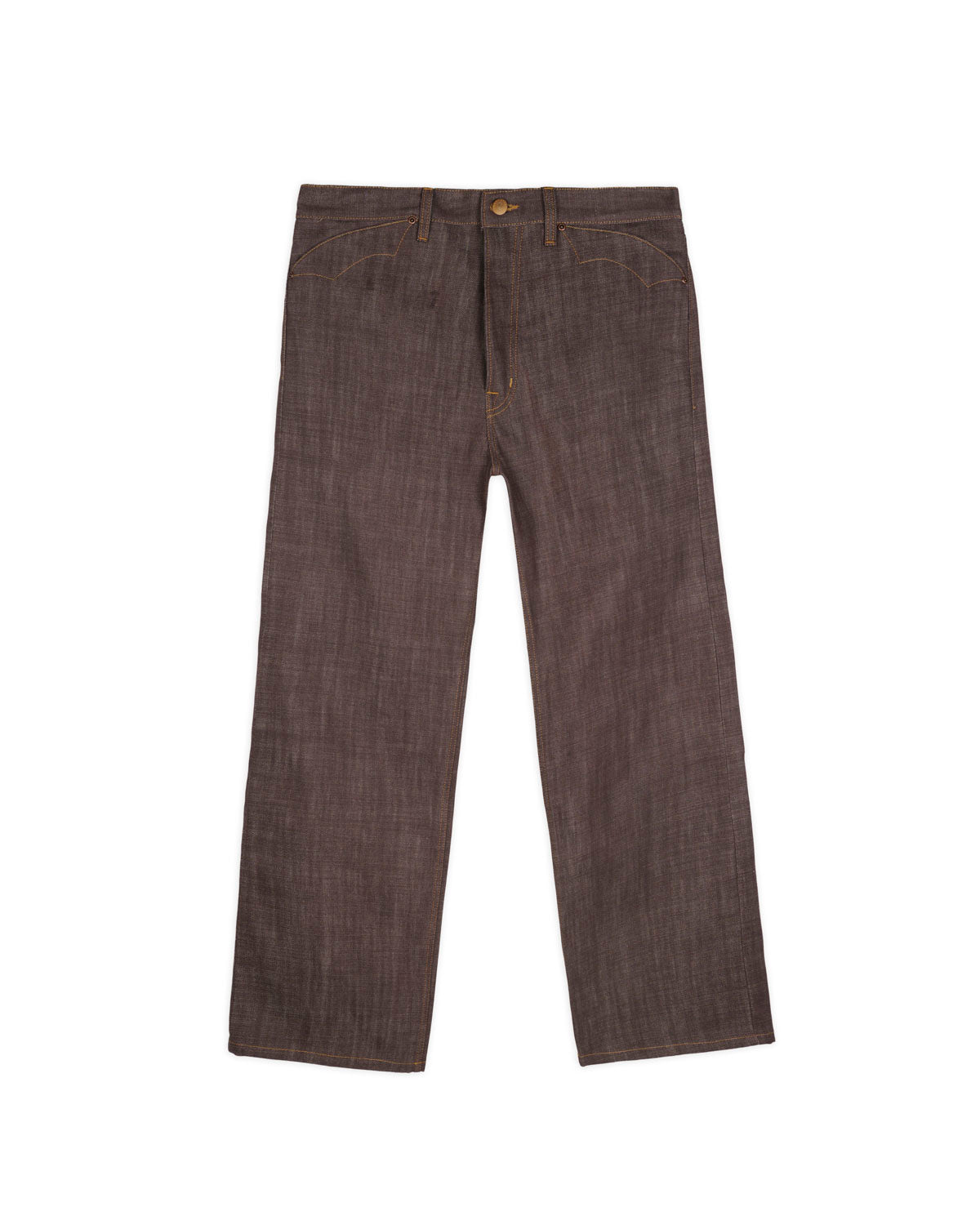 Type 00 14.5oz Selvedge Denim Pant - Brown