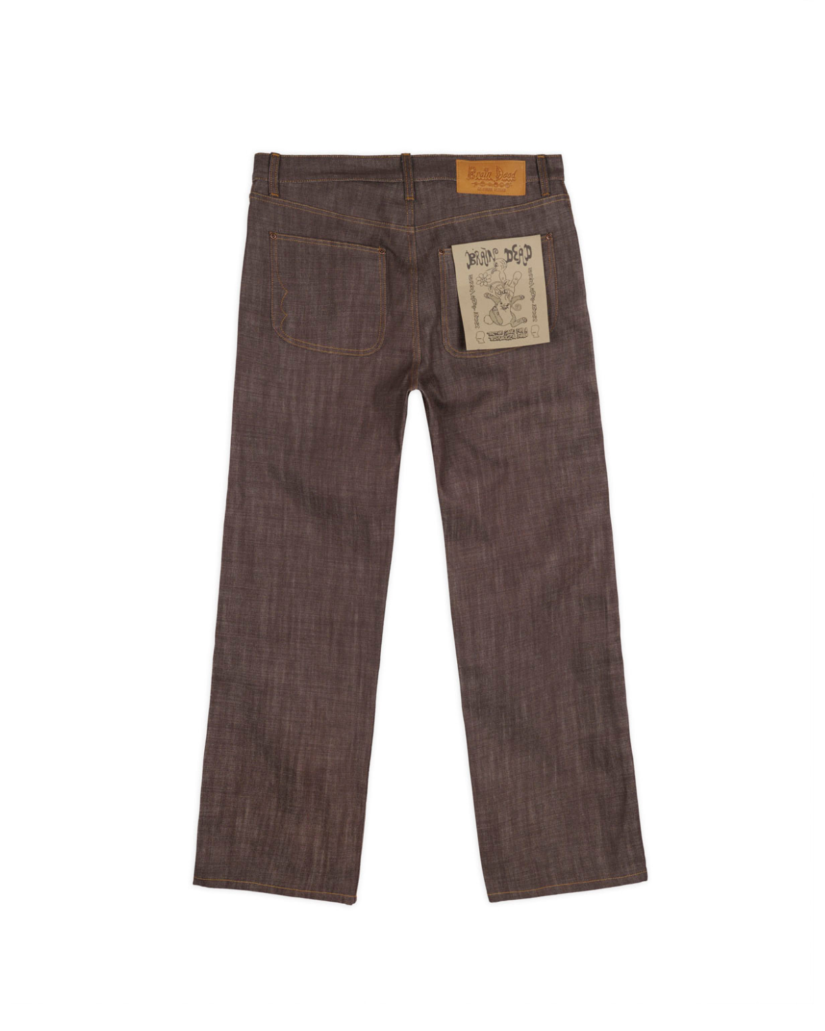 Type 00 14.5oz Selvedge Denim Pant - Brown