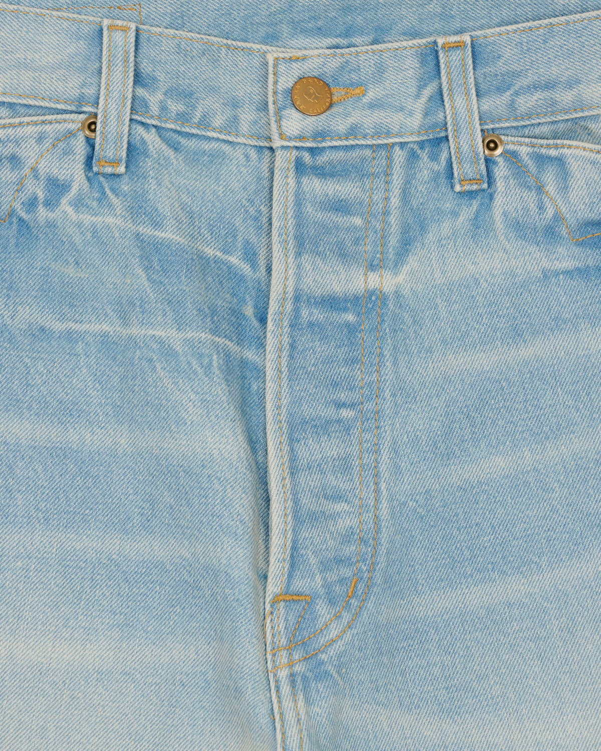 Type 00 15oz Selvedge Denim Pant - Light Washed Indigo