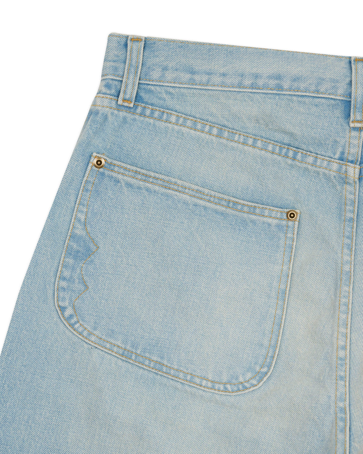 Type 00 15oz Selvedge Denim Pant - Light Washed Indigo