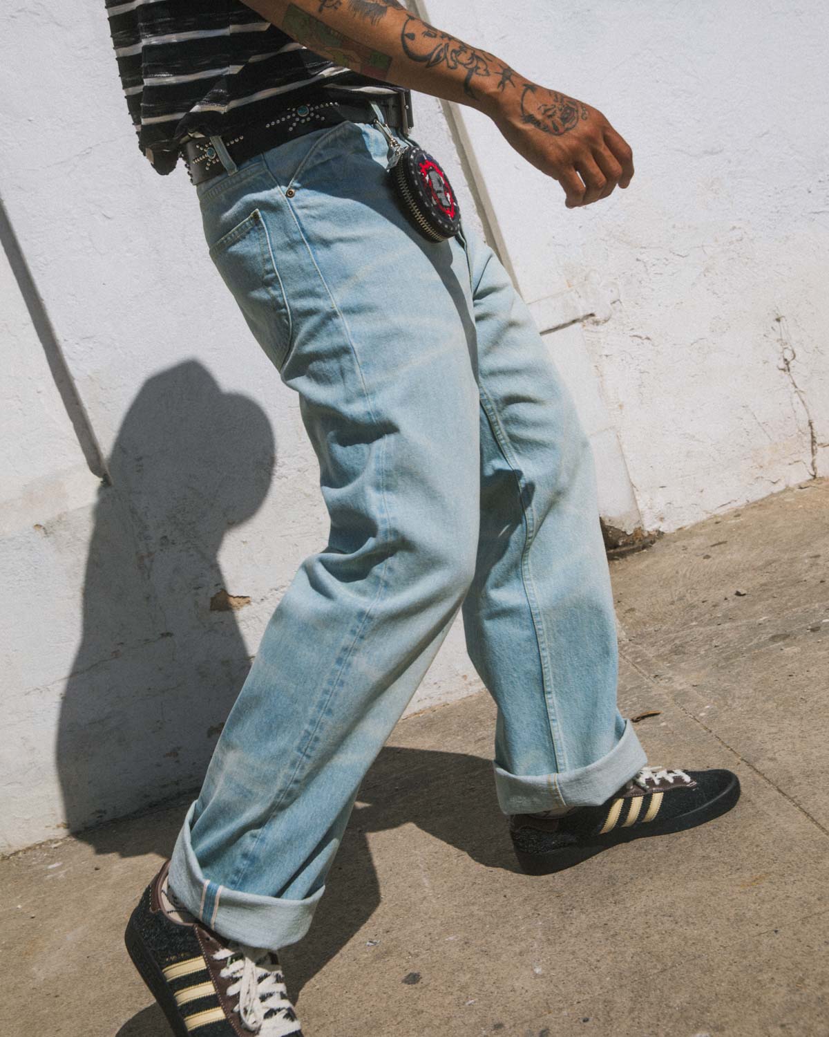 Type 00 15oz Selvedge Denim Pant - Light Washed Indigo