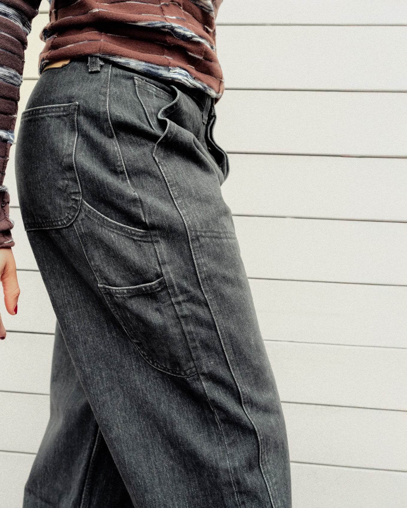 Type 02 13.2oz Selvedge Denim Pant - Washed Black