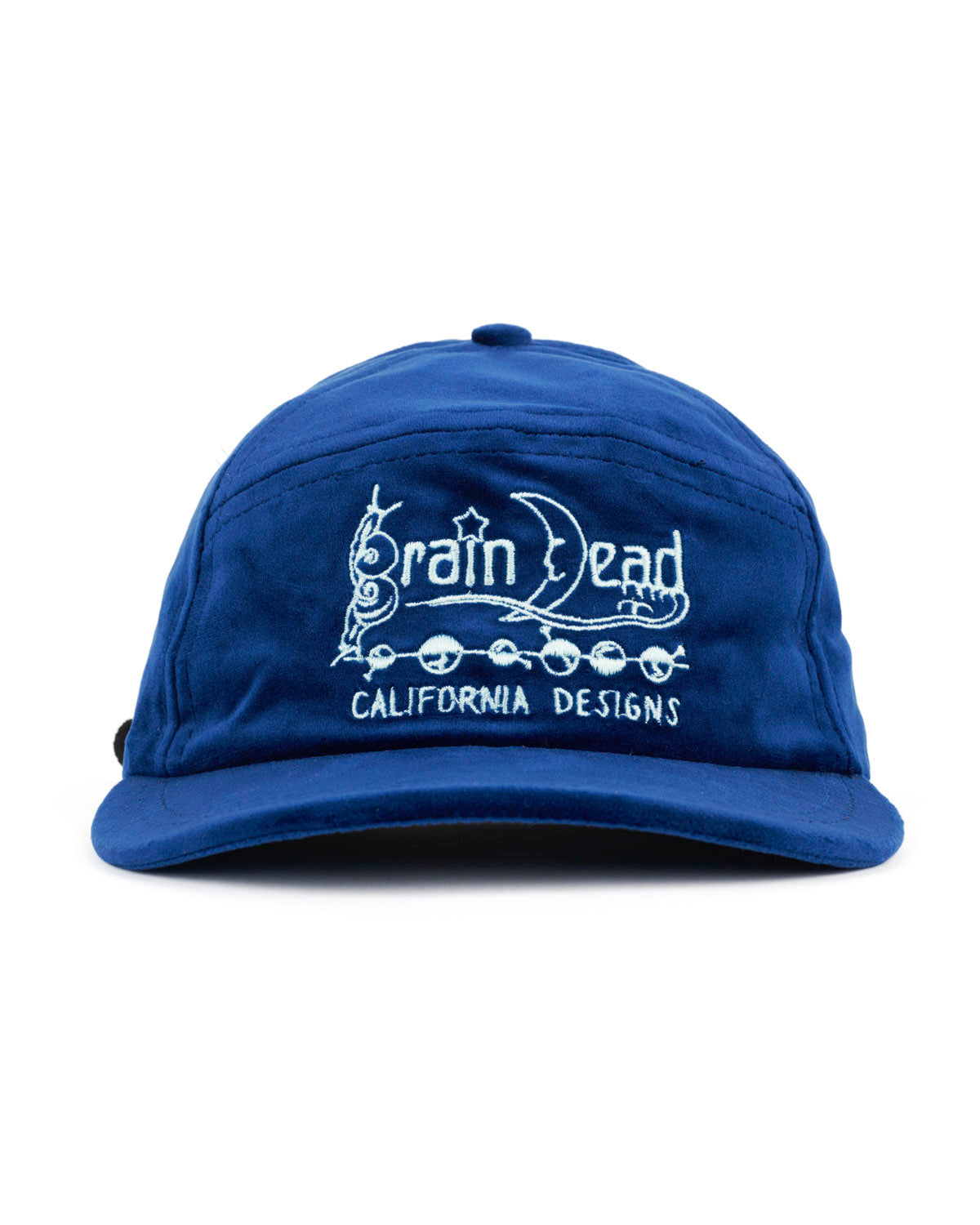 Velveteen Curved Front 6 Panel Hat - Berry