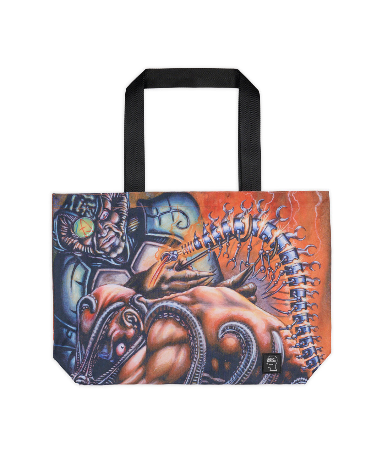 Brain Dead x Magic: The Gathering Spinal Graft Tote Bag - Orange