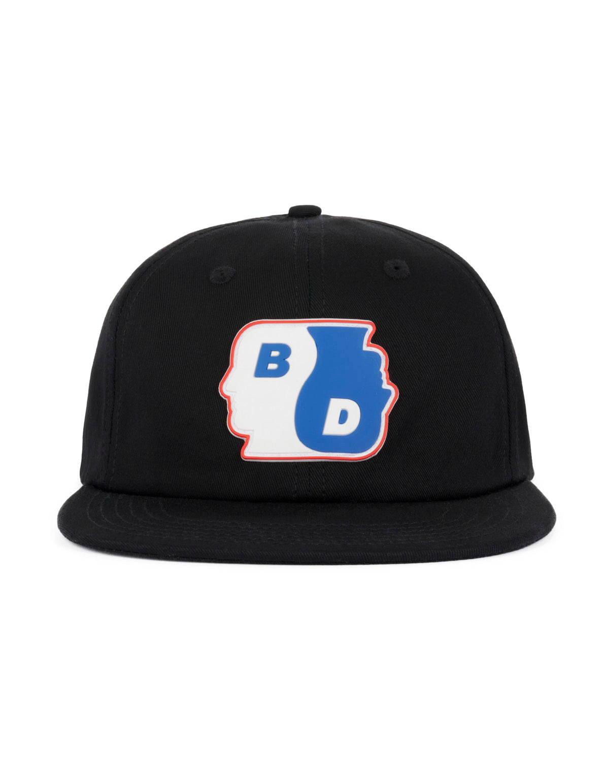 Yin Yang Twill 6 Panel Cap - Black