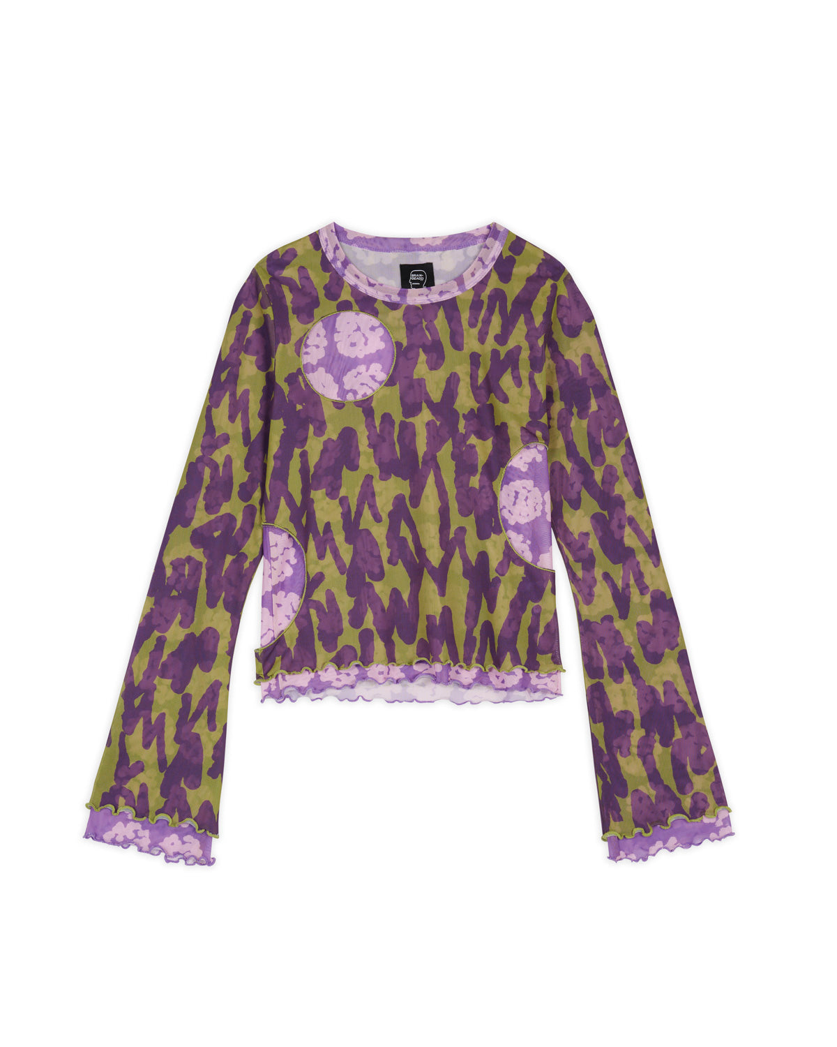 Yumiko Layered Hyper Mesh Top - Purple