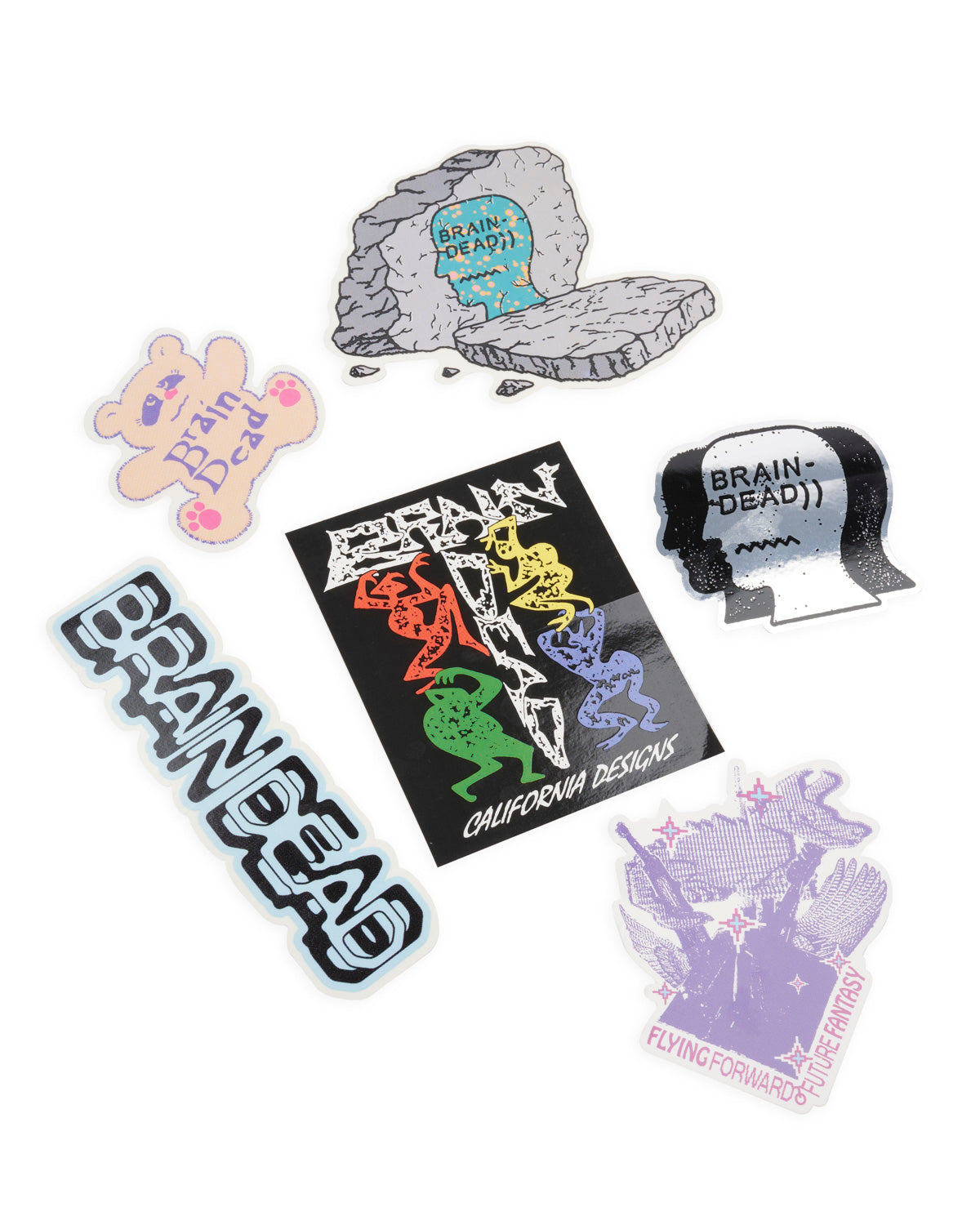 Brain Dead Vol. 7 Sticker Pack - Multi