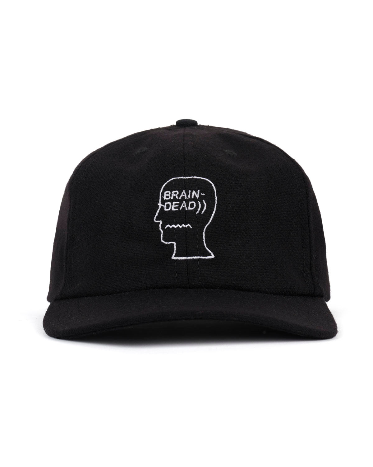 Flannel Logohead 6 Panel Hat - Black