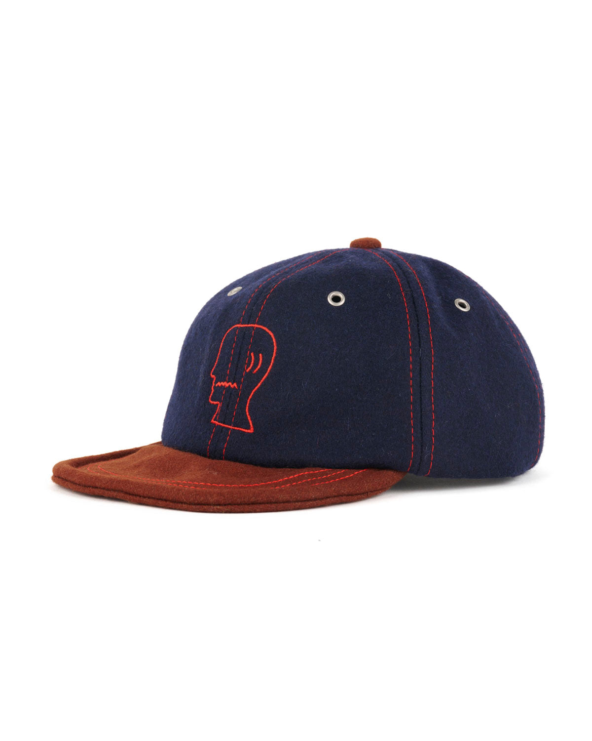 Flannel Wire Brim Hat - Navy