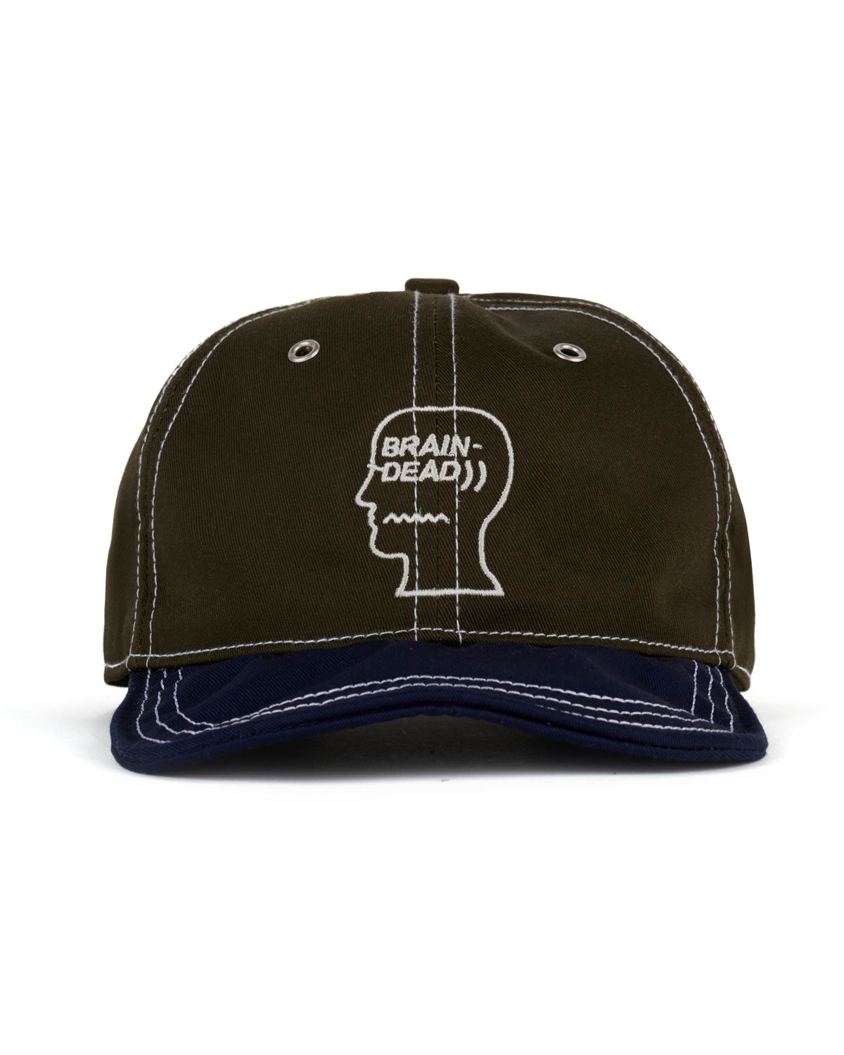 Wire Brim 6 Panel Hat - Forest Green