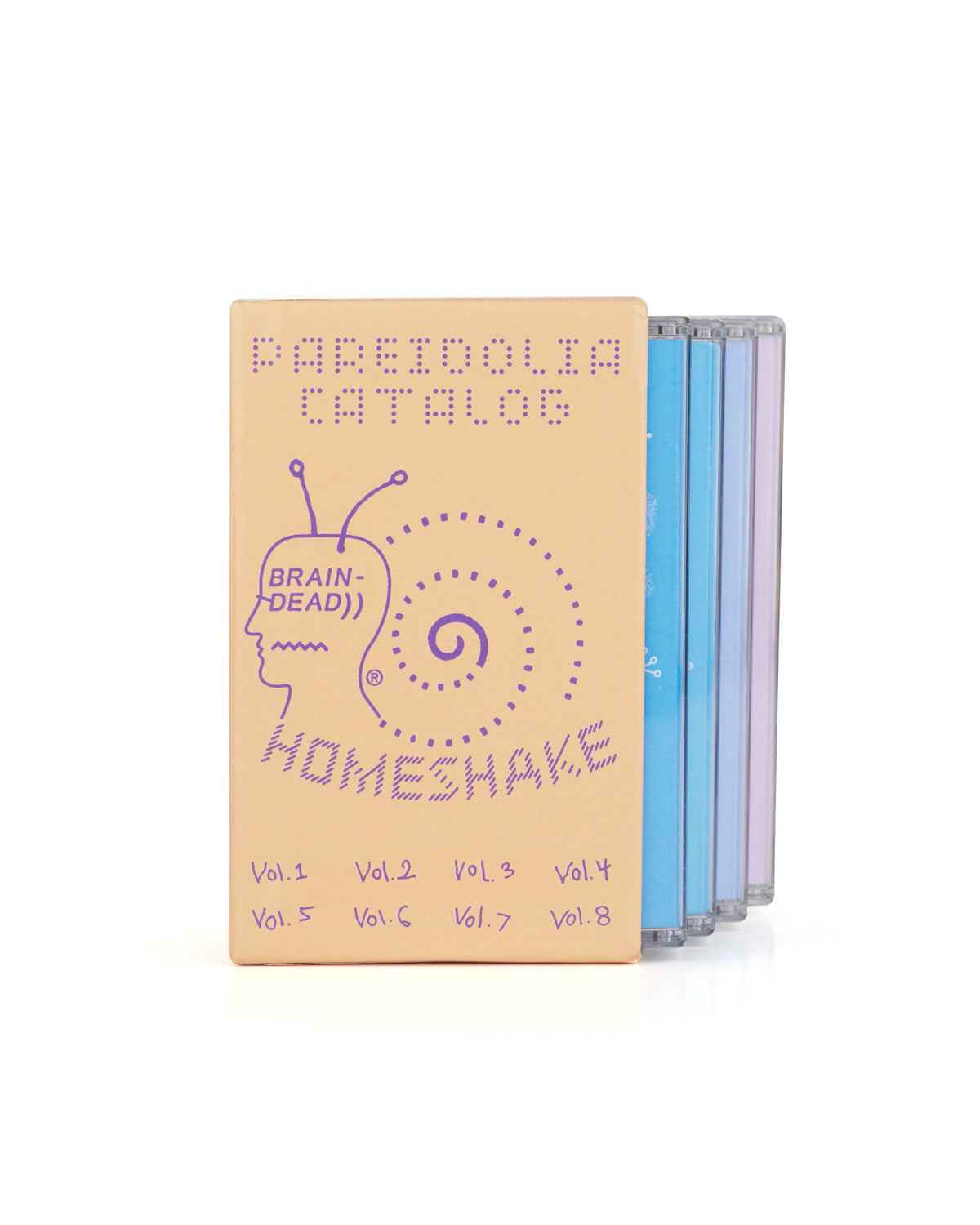 Brain Dead x Homeshake "Pareidolia Catalog" Cassette Box Set - Peach