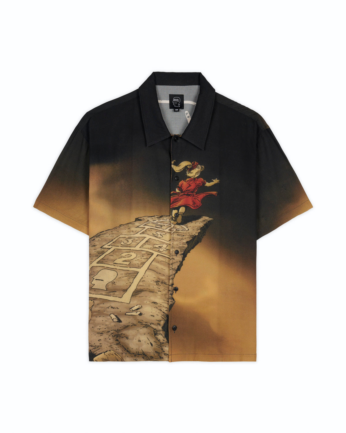 Brain Dead x Korn Follow The Leader Button Up Shirt - Tan